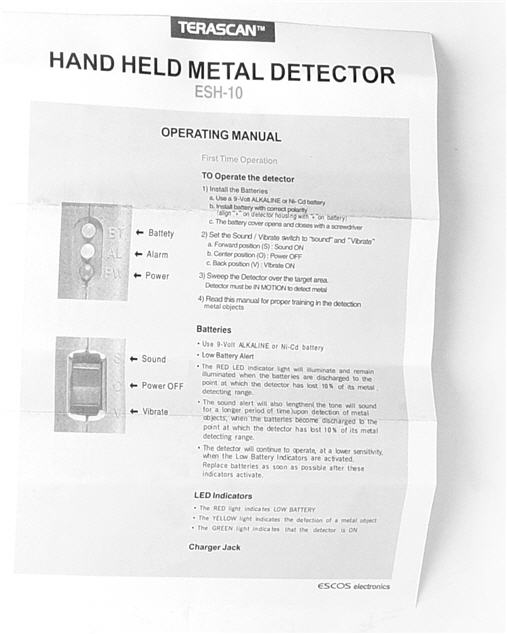 rankinis metalo detektorius ieskiklis