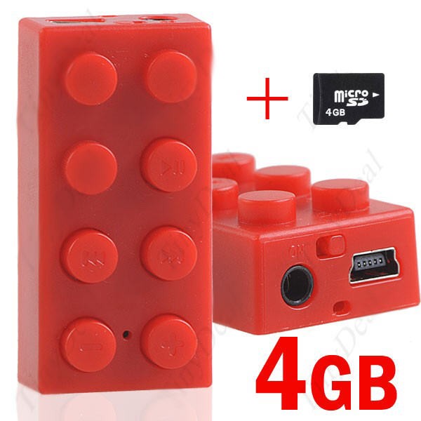 MP3 Grotuvas LEGO Block RED