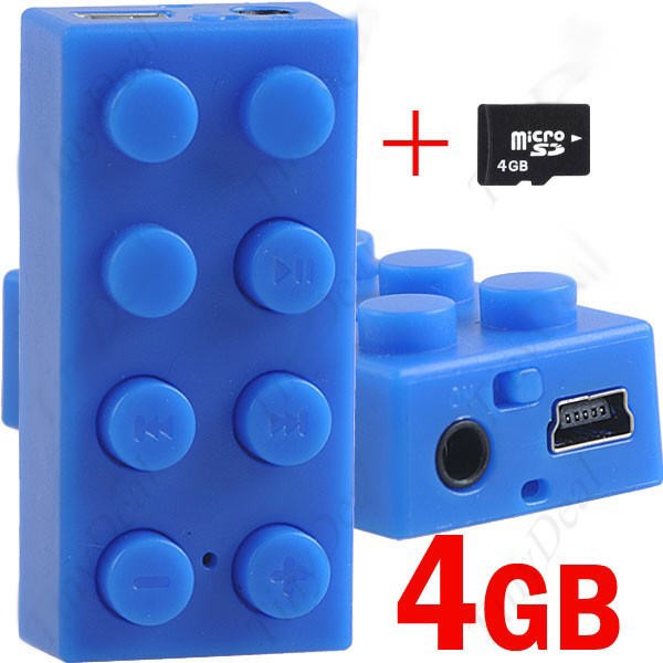 MP3 Grotuvas LEGO Block BLUE
