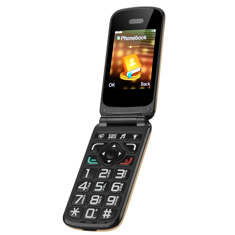 Mobilus Telefonas Senjorams "VKWorld Z2 Seniors" - (Dideli mygtukai, DUAL SIM, Kamera, Micro SD)