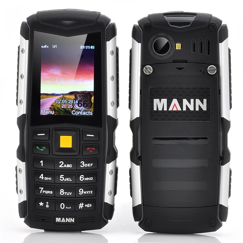 Atsparus Smūgiams Telefonas "Mann Zug S" (2" ekranas, IP67, 2570mAh baterija)