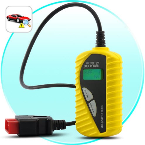 EOBD OBD-II Autodiagniostika Klaidų Skaitytuvas - Easy Use Yellow