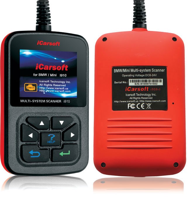 Profesionalus BMW Diagnostikos Skeneris iCarsoft i910 (BMW/Mini OBDI ir OBDII)