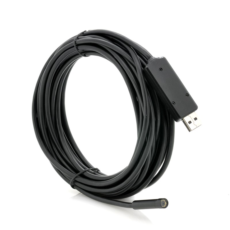Endoskopinė USB Kamera - Zondas (7m kabelis, 8mm diametras, 640x480px video, IP67, 6 LED pašvietimas)