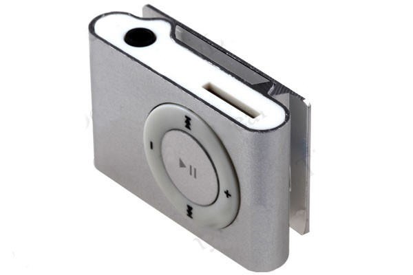 Clamp Mini 8Gb Prisegamas Sidabrinis MP3 grotuvas