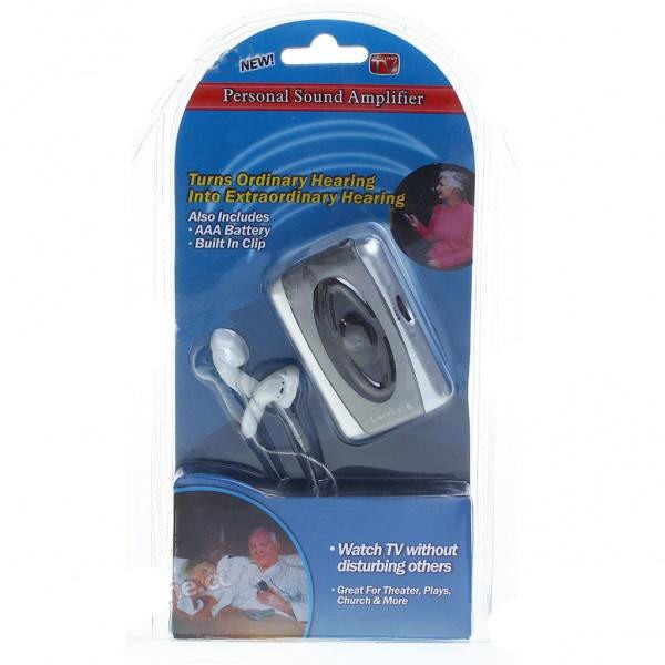 Klausos aparatas Silver + Grey Digital Amplifier Hearing Aid