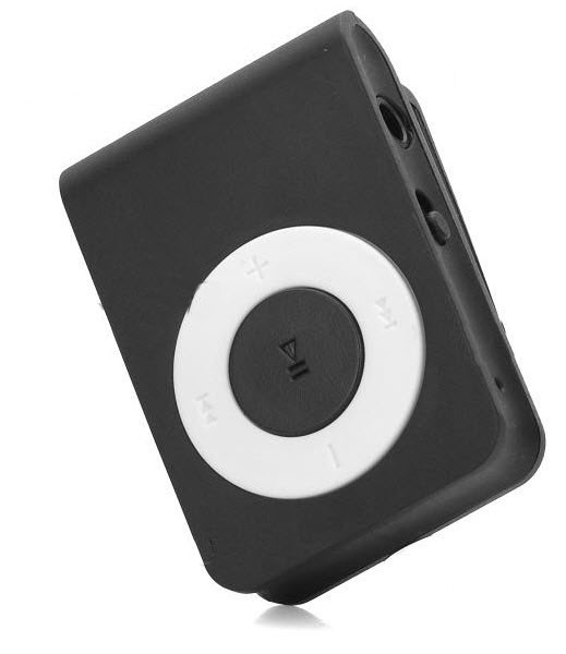 MP3 Grotuvas "Mini Sporty Black" (Micro SD iki 16Gb)
