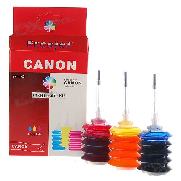 Canon Refill Kit Spausdintuvų Kasečių Spalvotas Rašalas (3*27ml)