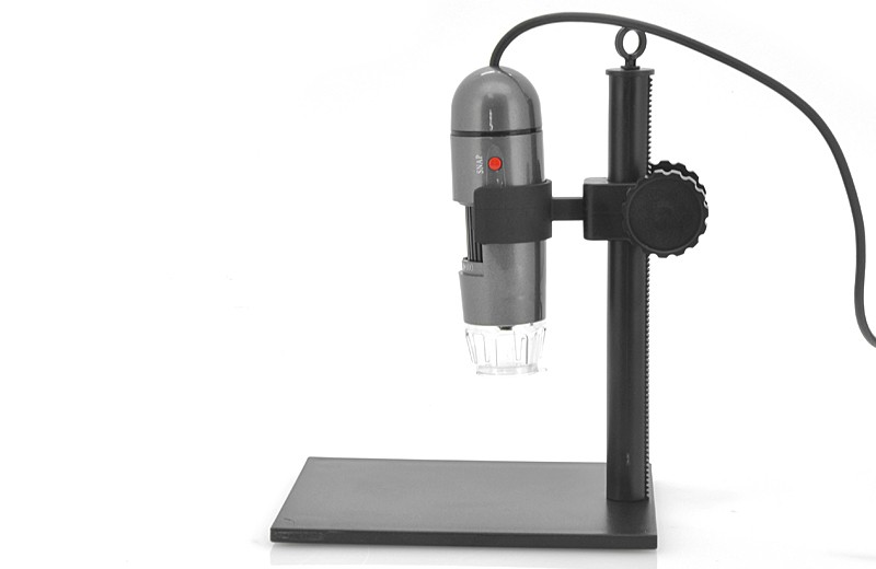 Elektroninis USB Mikroskopas Su Stovu (600x Didinimas, 640x480px, 8 LED)