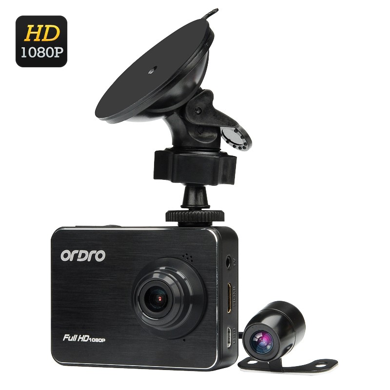 Vaizdo registratorius "Ordro 504" Su Galinio Vaizdo Parkavimosi kamera - 1080p FULL HD, G-sensorius, Judesio Aptikimas