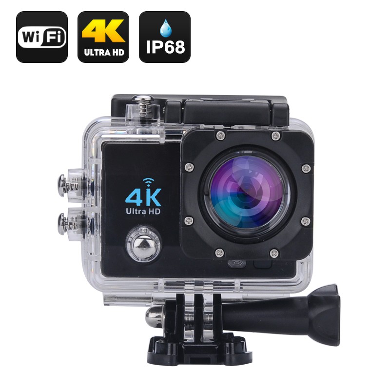 4K Veiksmo kamera Wifi Waterproof Sports Action Camera - 4K ULtra HD, 16MP, 170° Filmavimo kampas, 2" Ekranas, HDMI out