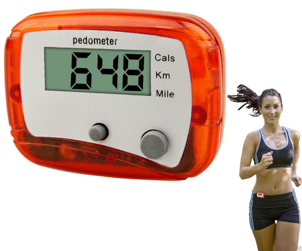Skaitmeninis Žingsniamatis Su LCD Ekranėlių (bėgimui, ėjimui, kalorijų skaičiavimui, fitnesui)