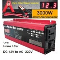 Sinusinis 1500W (3000W) Automobilinis Įtampos Keitiklis - Konverteris (12V į 220V)