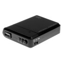 Avarinis USB Pakrovėjas Telefonams  + LED žibintuvėlis (4xAA 1.5V Baterijos)