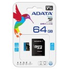 ADATA 64GB MicroSDXC Atminties Kortelė (Class10 + SD adapteris)