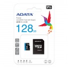 ADATA 128GB Micro SDXC Atminties Kortelė (V10 85MB/s + adapteris)