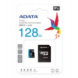 ADATA 128GB Micro SDXC Atminties Kortelė (V10 85MB/s + adapteris)